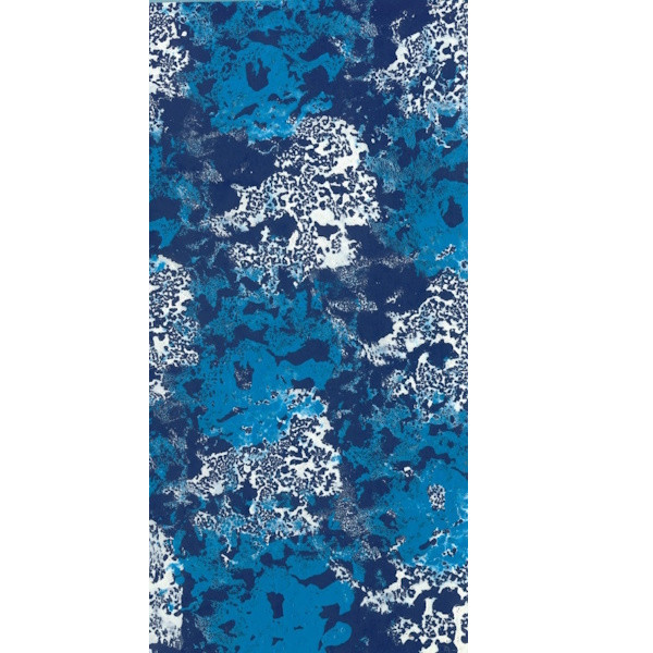 2020 Kerzen Wachsplatte 20x10cm handbemalt blau