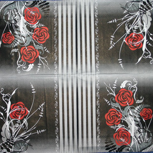 Serviette Tatoo schwarz
