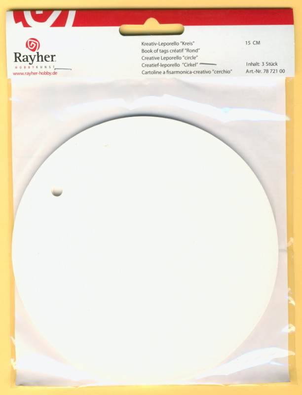 7872100 Kreativ Leporello Kreis 15cm weiß 3 Stück