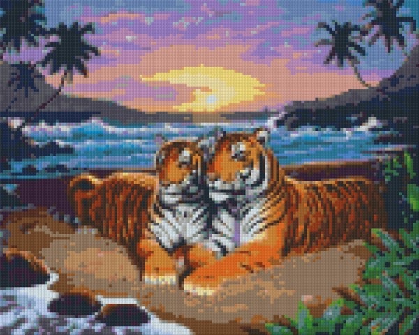 Set Tiger am Strand