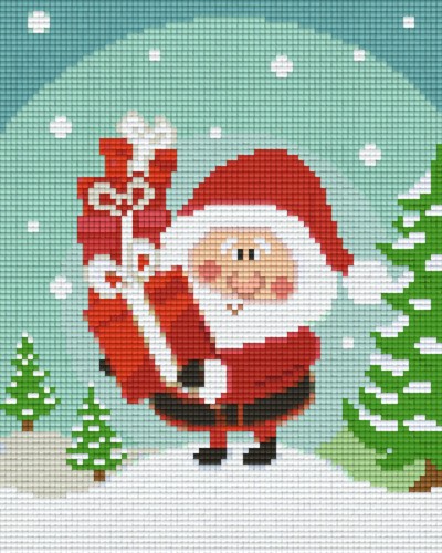 804412 Pixelhobby Klassik Set Weihnachtsmann mit Geschenke