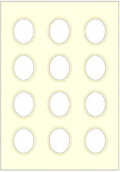 Passepartout-Set oval