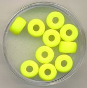 Glasring 9mm neon gelb