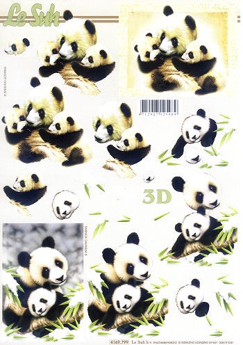 3D Motivbogen Panda