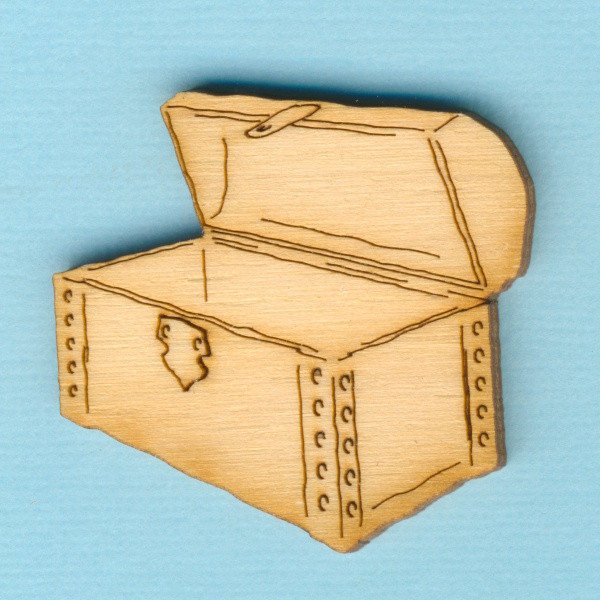 rih5304 Holz Deko Schatztruhe 4cm