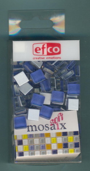 2289047 Mosaix Soft Glassteine 10x10mm hellblau 200g