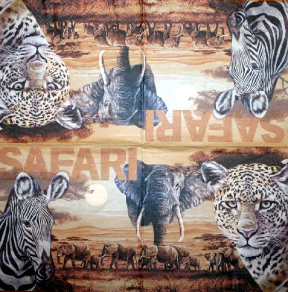 Serviette Safari beige