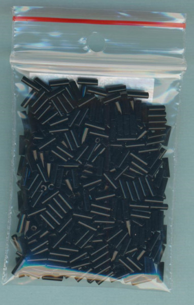 560906 Glasperlen Stifte 6mm schwarz 15g