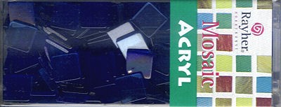 14540374 Mosaic Acryl 10x10mm blau transparent 50g