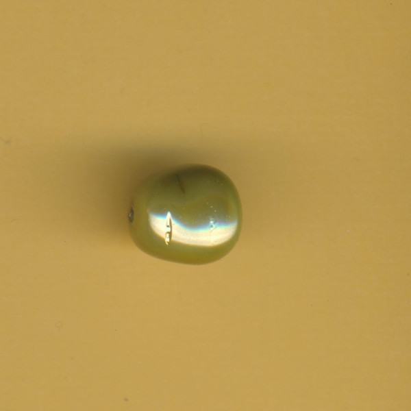 14350452 Glaswachsperle Barock 11x12mm avocado