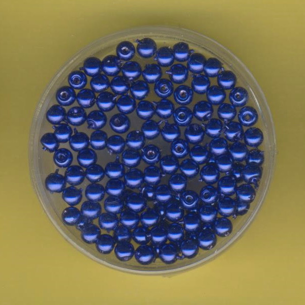 11262 Glaswachsperlen 3mm dunkelblau ca. 120 Stück