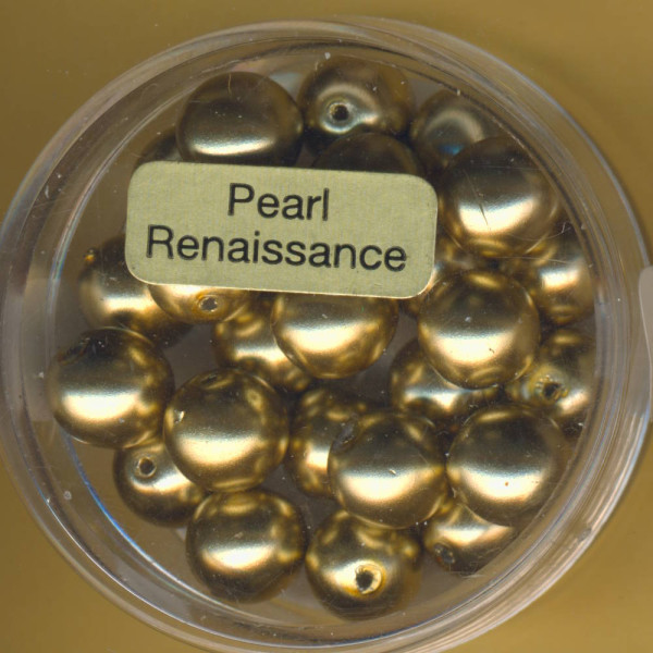 0785-08934 Glaswachsperlen 8mm goldbraun Top Qualität 25 Stück