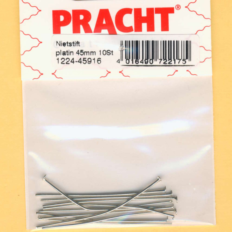 1224-45916 Nietstifte 45mm platin 10 Stück