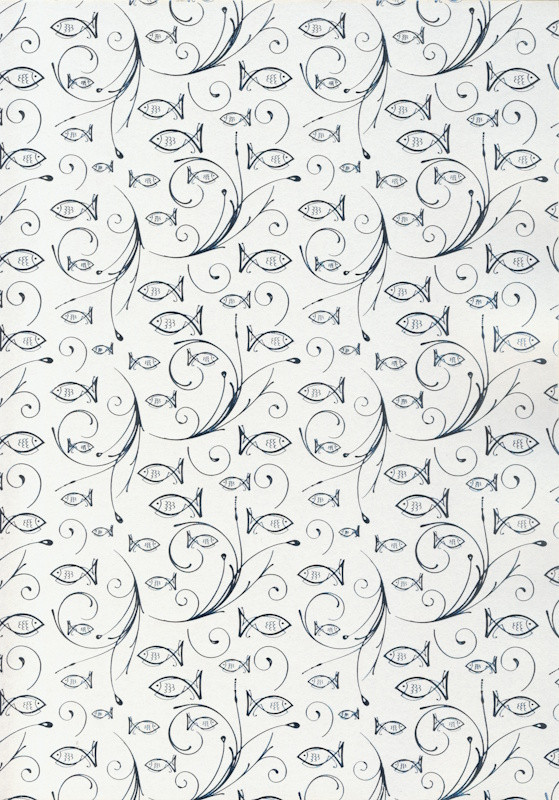 59944601 Fotokarton A4 Fische silber