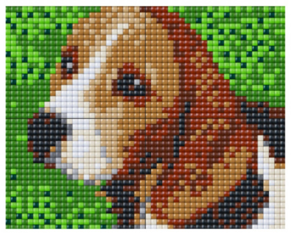 px4204020 Pixelhobby XL 4 Basisplatten Set Hund 1