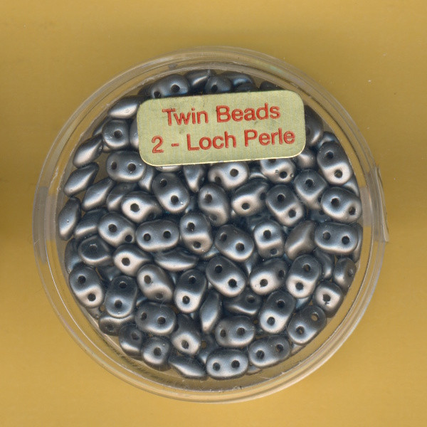 9673-05464 Super Duo Beads 2,5x5mm grau 8g