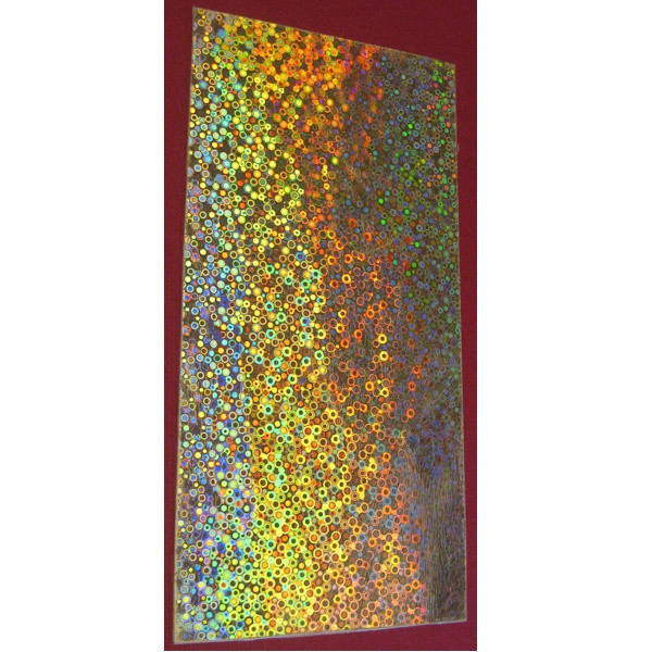 3515685 Kerzen Wachsplatte gold holografic Punkte 200x100mm