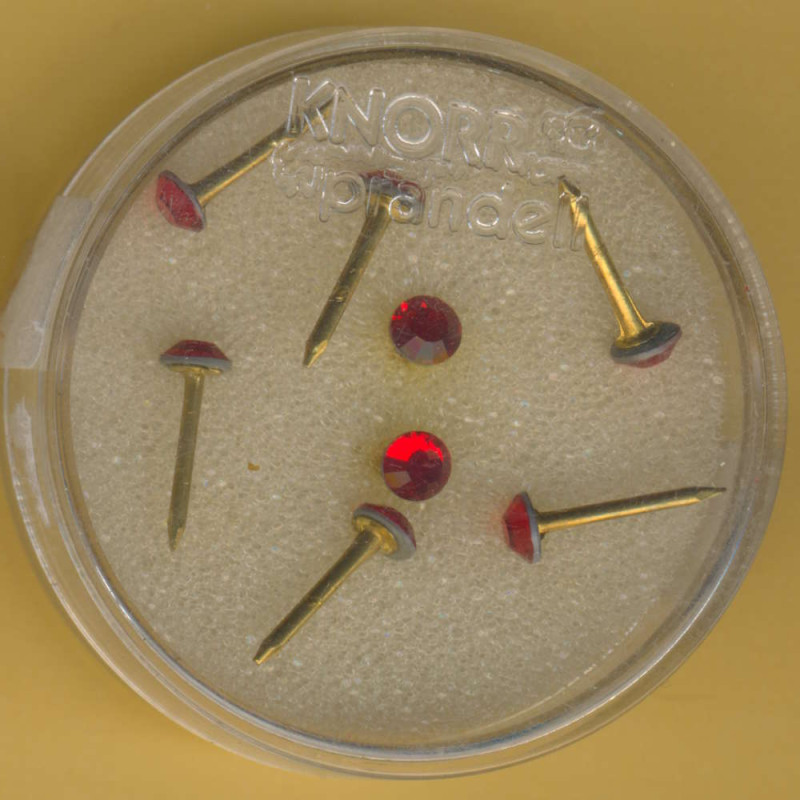 6139315 Kristall Pins 11x3,8mm light siam 8 Stück