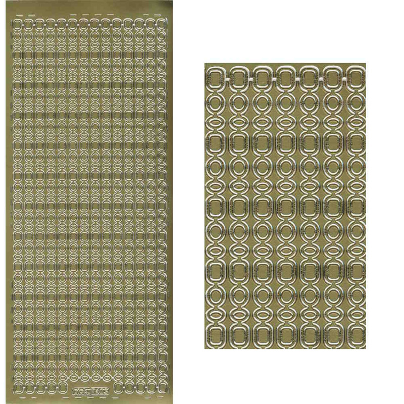 pu403g Sticker Linien 6 gold