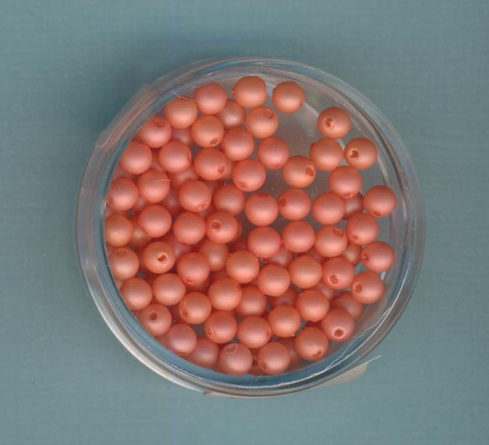 p082004014 Wachsperlen 4mm apricot matt 90 Stück