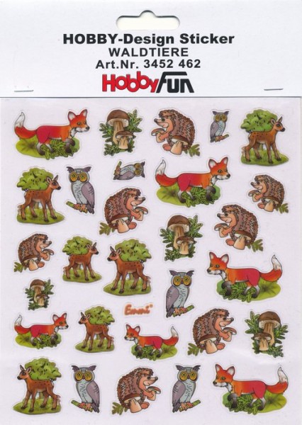 Hobby-Design Sticker Waldtiere