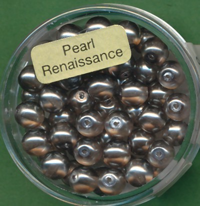 078006464 Crystal Renaissance Perlen 6mm grau 40 Stück