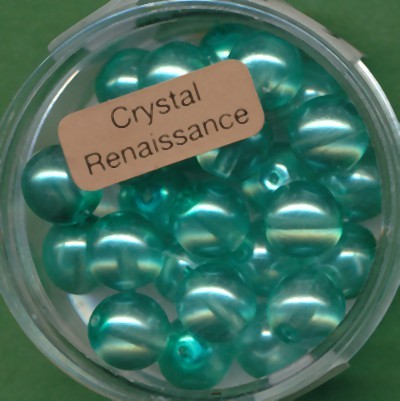 078008374 Crystal Renaissance Perlen 8mm hell türkis 25 Stück
