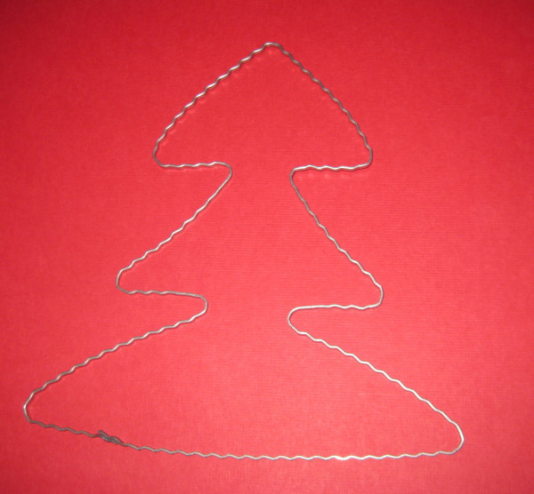 2504500 Wellendraht Weihnachtsbaum 20cm