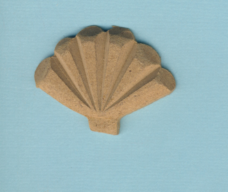 0840000050 Holz Dekor Muschel klein 4,2x3,1cm