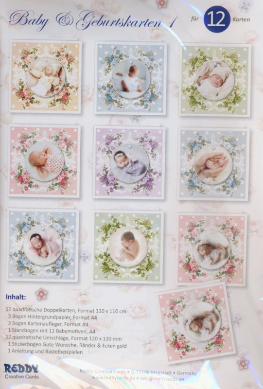 84280 Bastelset Baby und Geburtskarten 1