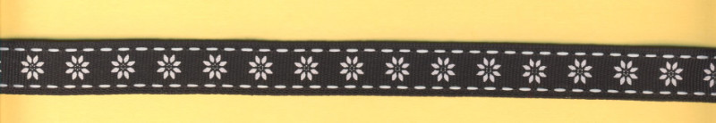 3823225 Dekoband Edelweiss 17mm schwarz lfdm