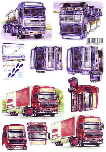 Motivbogen Trucks 1