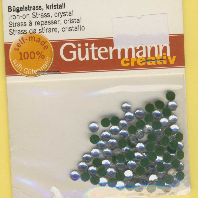 6164200 Bügelstrass 4mm kristall 100 Stück