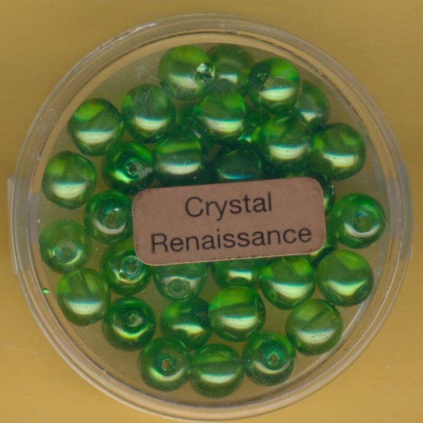 0780-06034 Crystal Renaissance Perlen 6mm grün 40 Stück