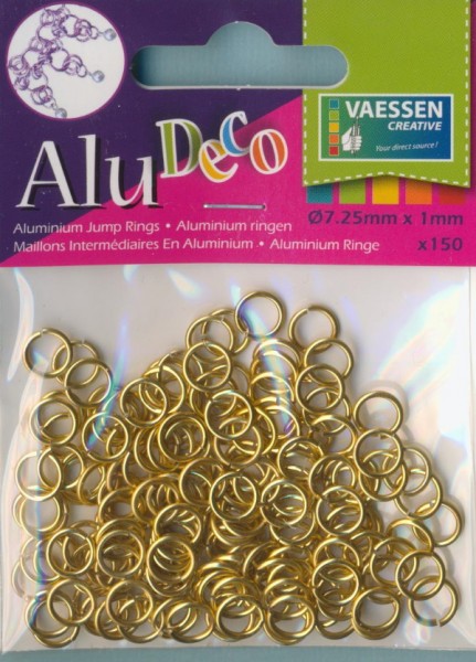 3901302_Alu-Deco-Jewelry-Aluminium-Ringe-7,25mm-light-gold-150-Stück