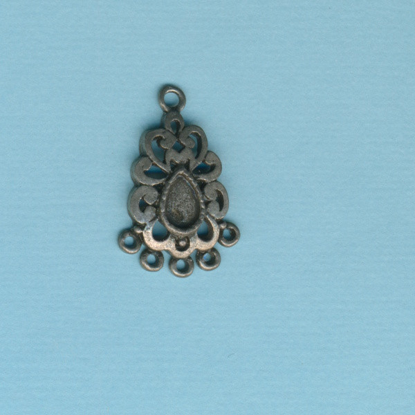 2132248 Metall Anhänger Tropfen altplatin 24x15mm