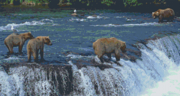 824010 Pixelhobby Set Bären im Wasser