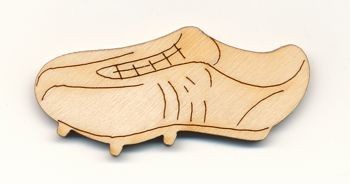 Holz-Deko Fußballschuh 4cm