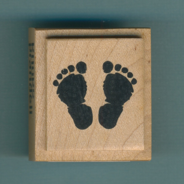 1801205 Holzstempel Füsse 3,4x4cm