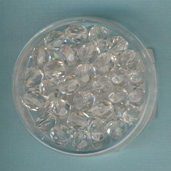 6100030 Glasschliffperlen 6mm kristall 50 Stück