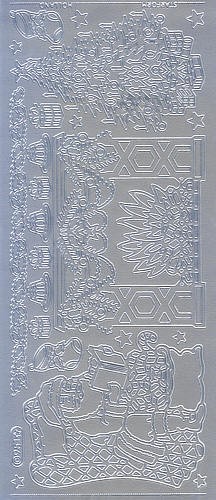 mh97439s Sticker Nikolaus silber