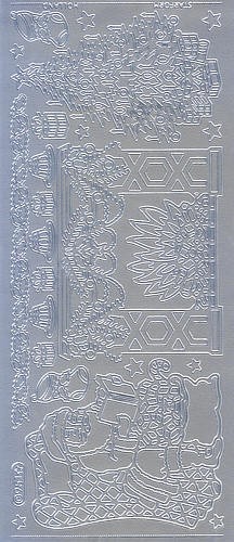 mh97439s Sticker Nikolaus silber
