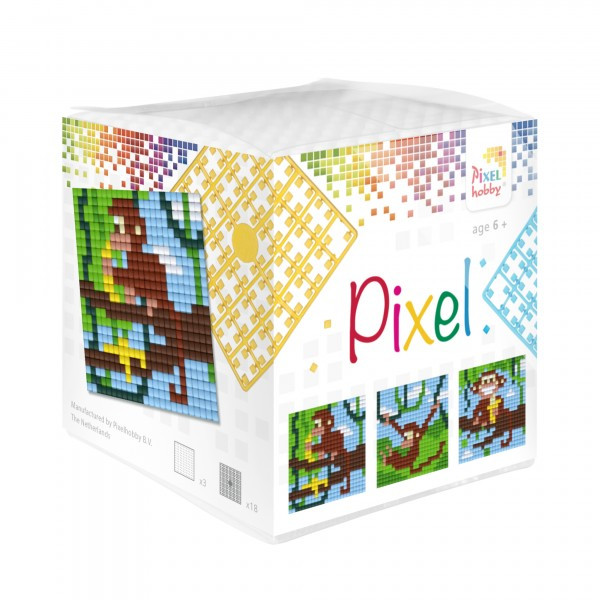 29004 Pixelhobby Klassik Set kleine Basisplatte Affe