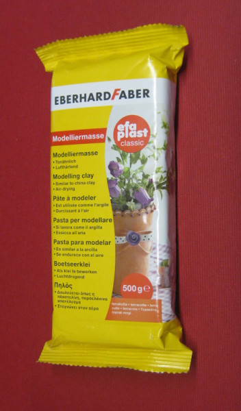 570383 efaplast classic Lufttrocknende Modelliermasse terrakotta 500g