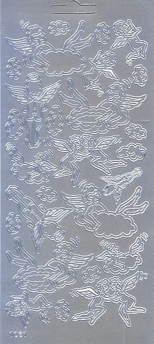 cl1061s Sticker Engel silber