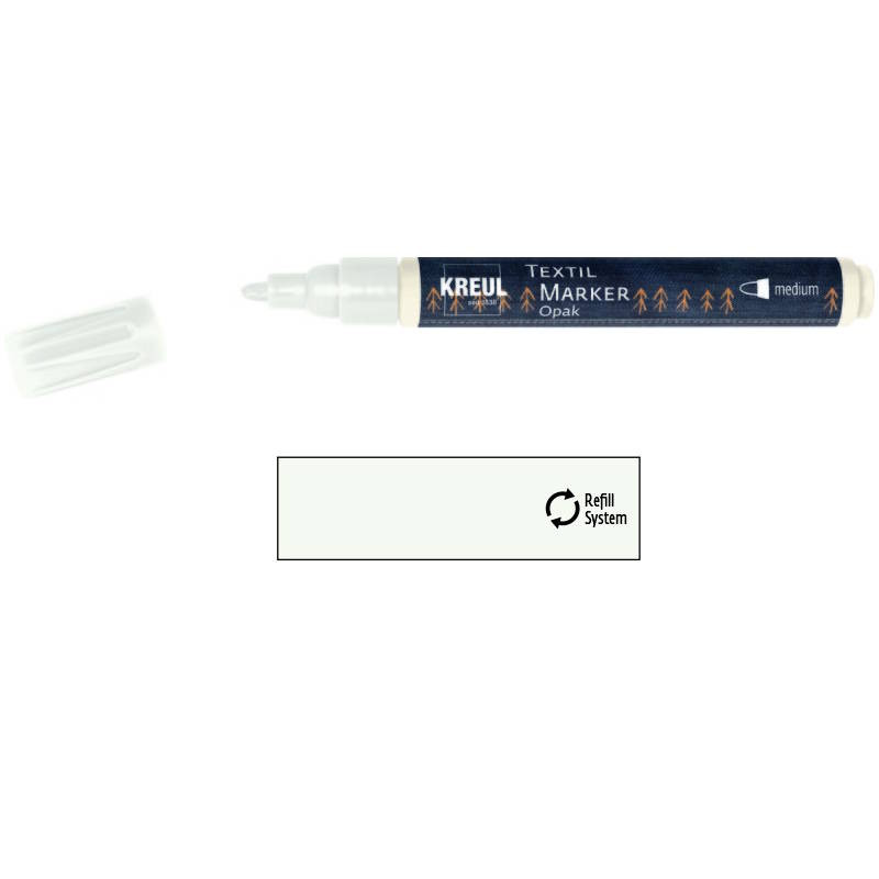 92760 Kreul Textil Marker opak medium weiß