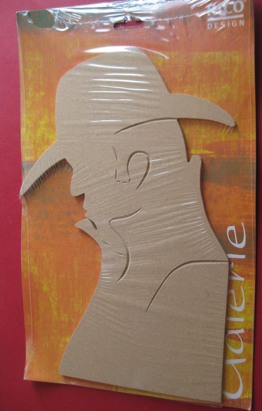 069140000 Holz Dekor Herrenprofil 32x21,5cm