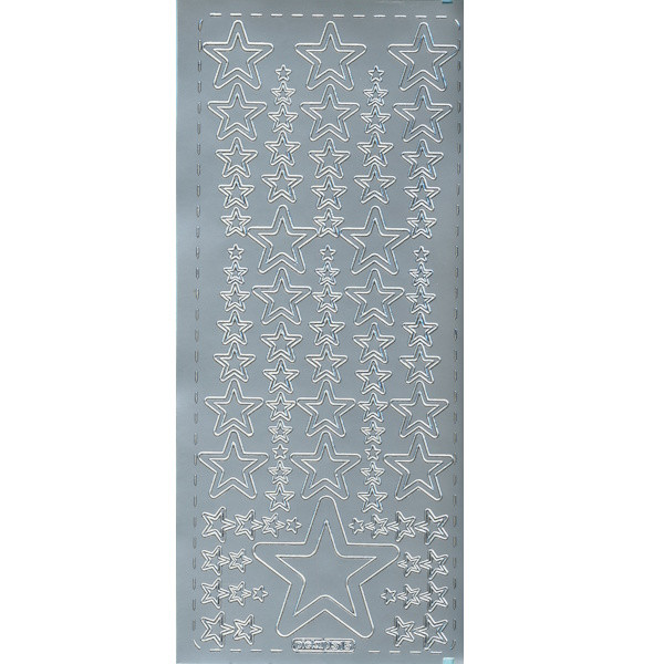 pu315s Sticker Sterne 14 silber