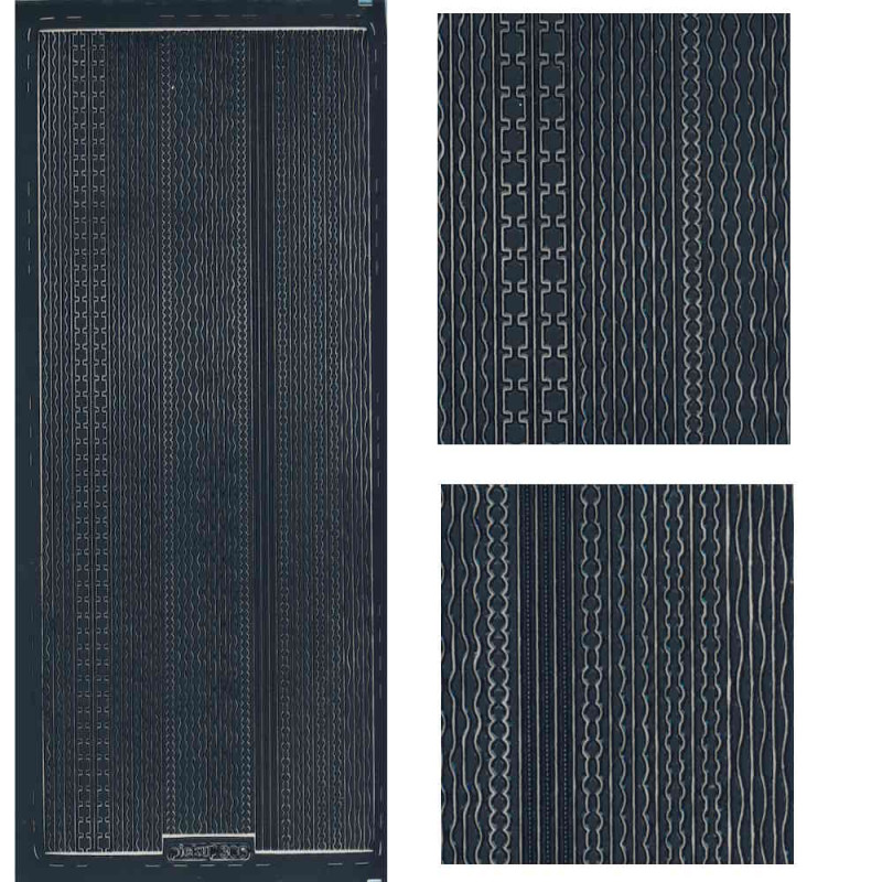 pu306sch Sticker Linien 22 schwarz