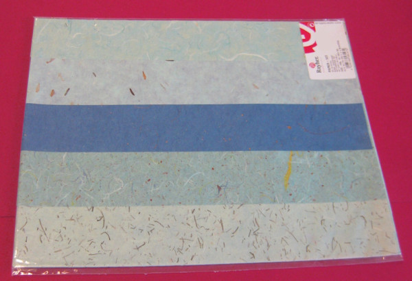8136300 Rayher Papier-Set Naturpapier A3 blau türkis
